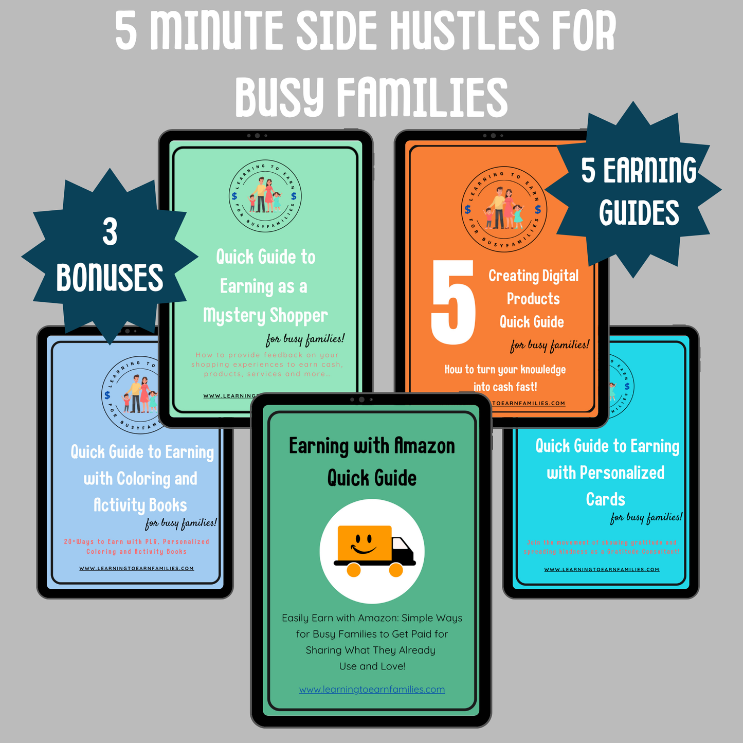 5 Minute Side Hustles for Busy Families